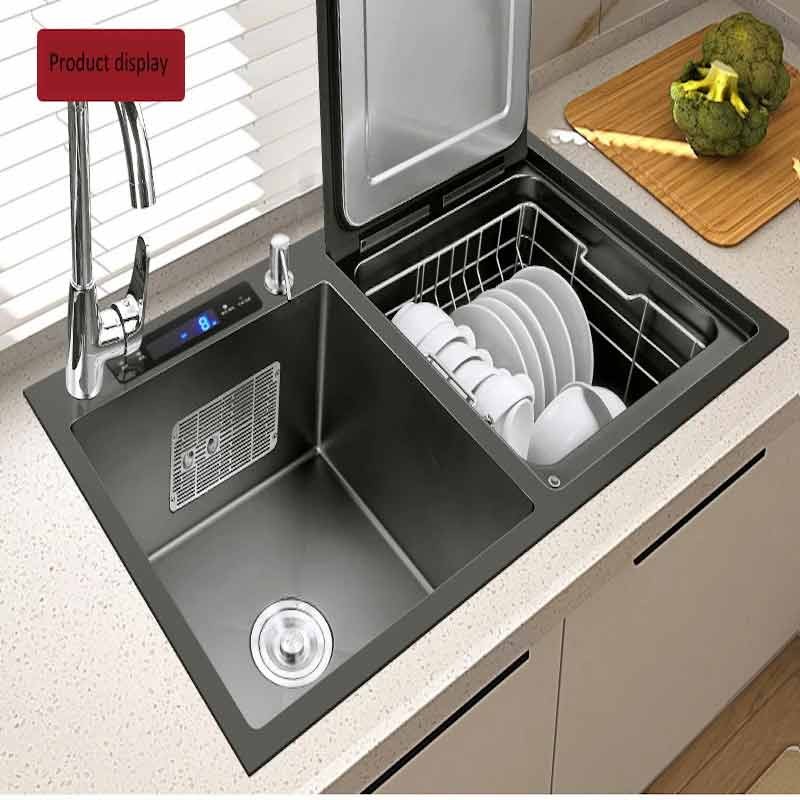 Two Bowl Kitchen Sink with Mini Dishwasher
