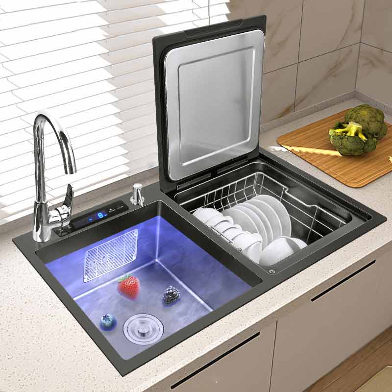 Two Bowl Kitchen Sink with Mini Dishwasher