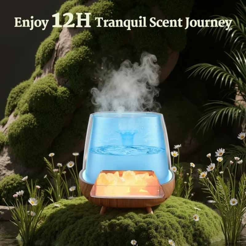 Fireplace Aroma Diffuser 200ml Flame Fireplace Aroma Diffuser