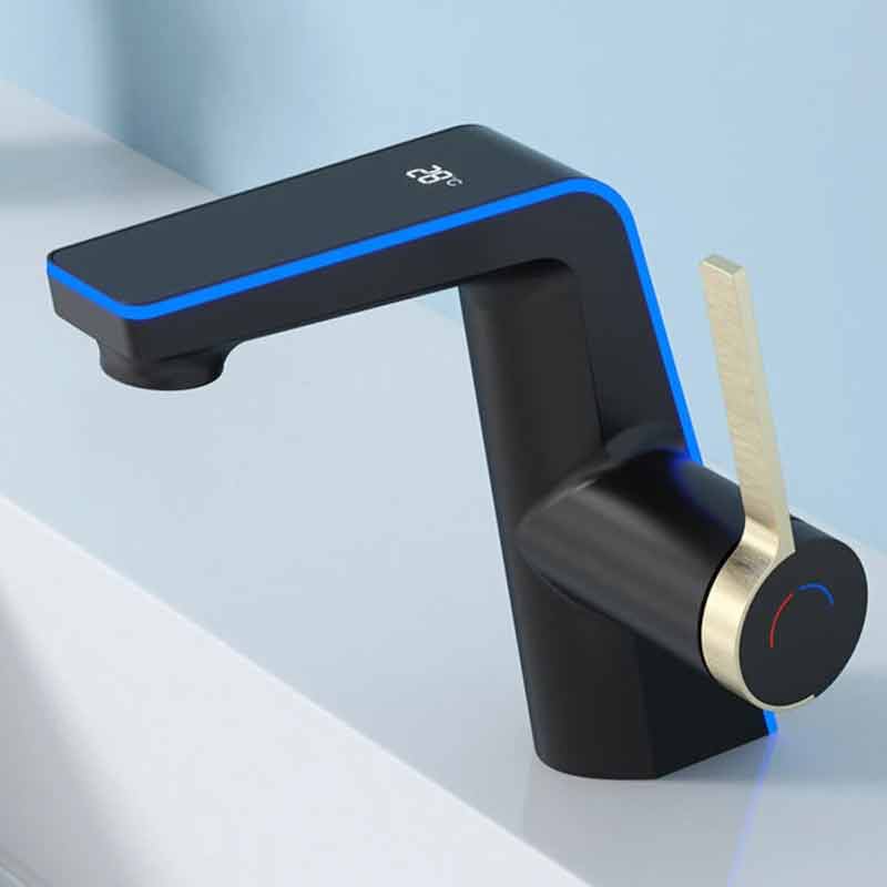 LED Temperature Display Bathroom Faucet 