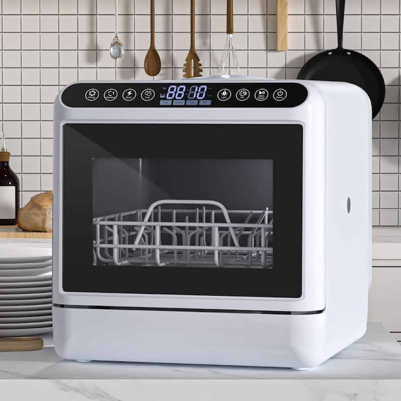 Countertop Dishwasher with 5L Built-in Water Tank 