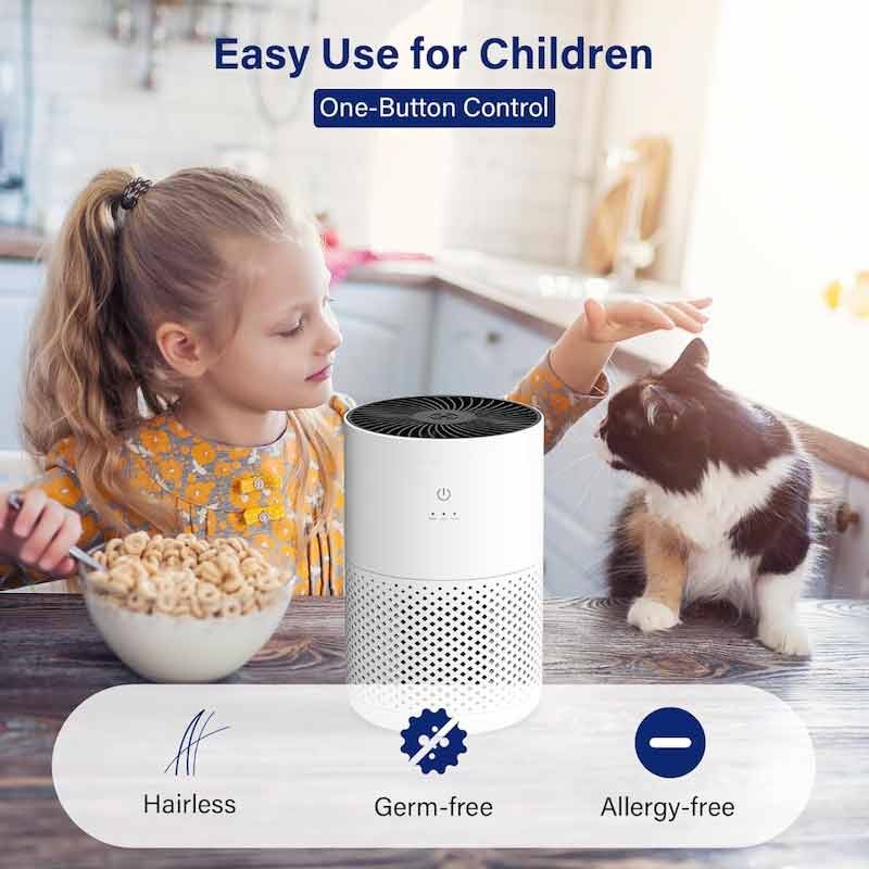 Air Purifier with HEPA Filter 20db Best Air Cleaner with Aromatherapy 